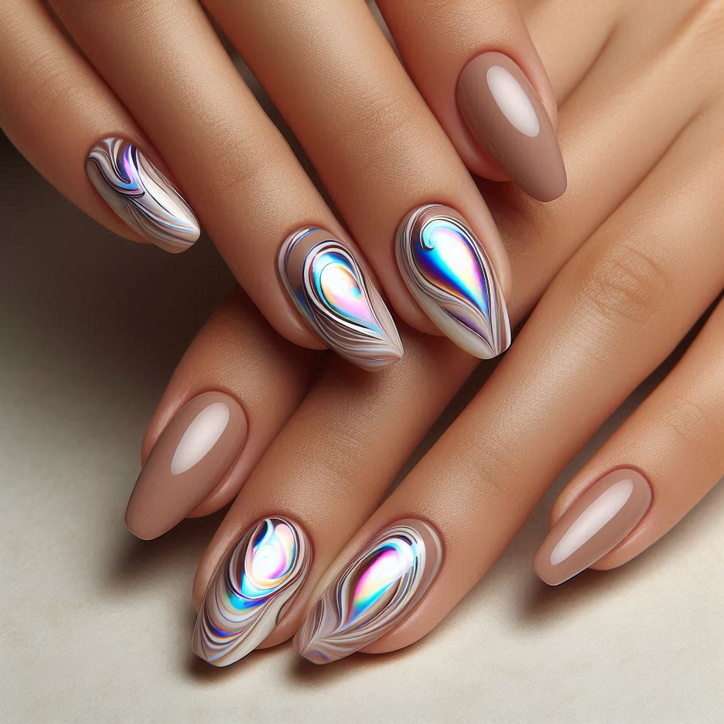 Chrome Swirl Accents on a Matte Base